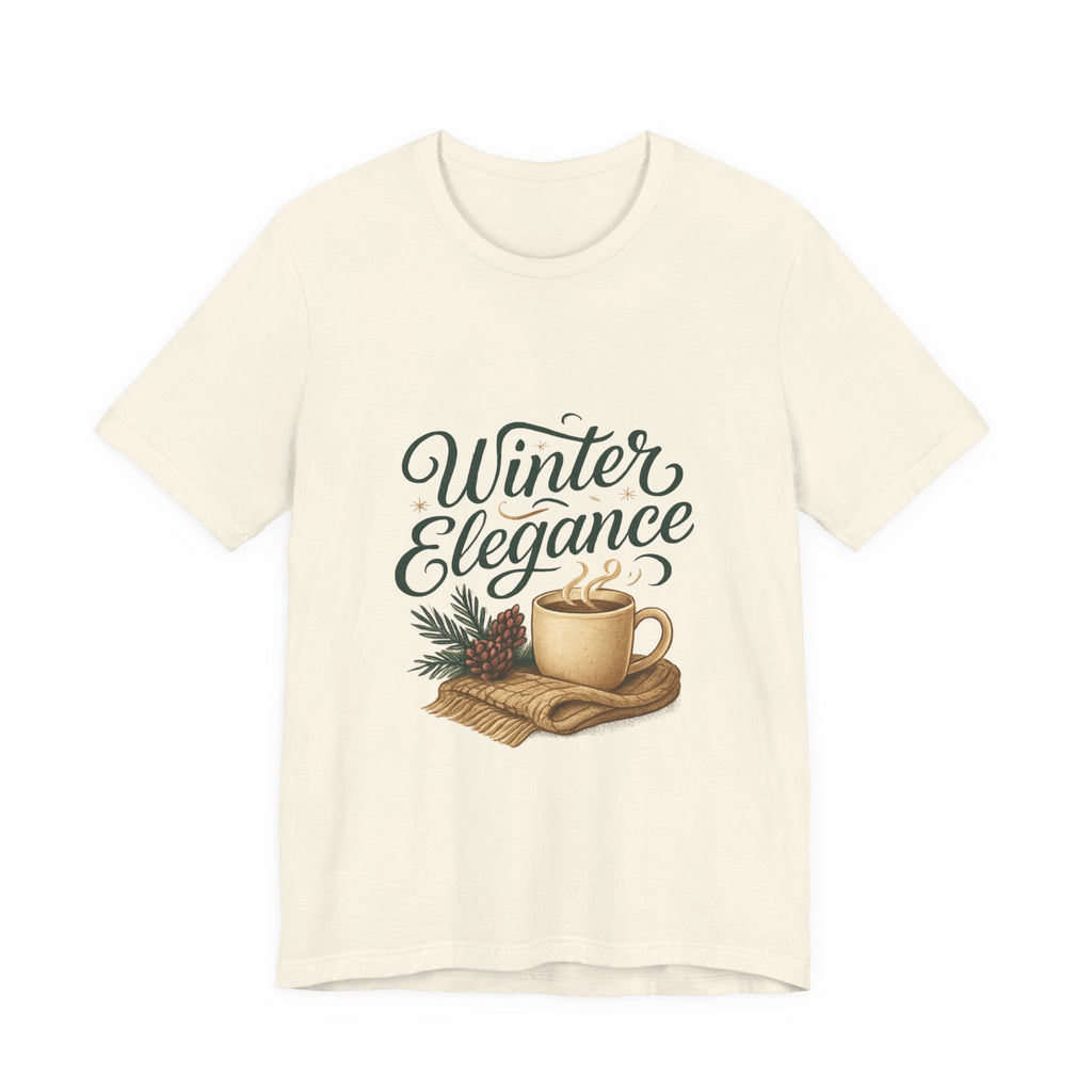 Winter Elegance Tee — Cozy Hot Cocoa Holiday Shirt