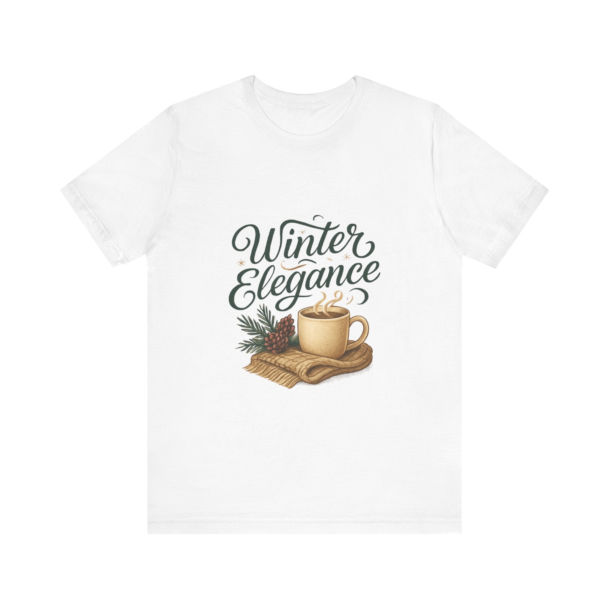 Winter Elegance Tee — Cozy Hot Cocoa Holiday Shirt