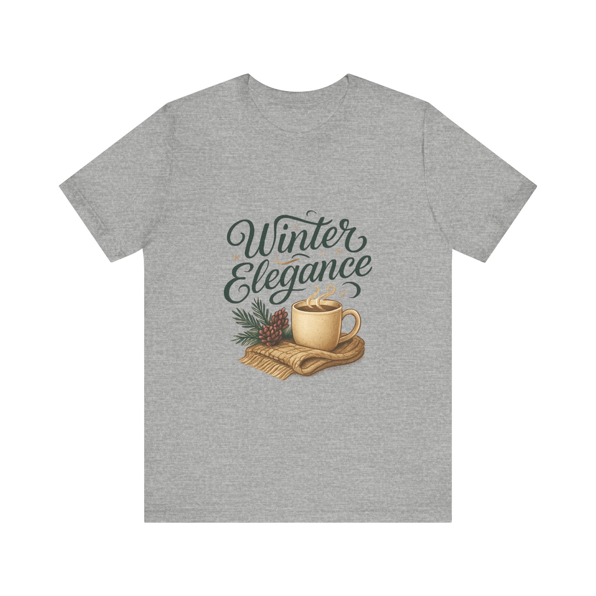 Winter Elegance Tee — Cozy Hot Cocoa Holiday Shirt