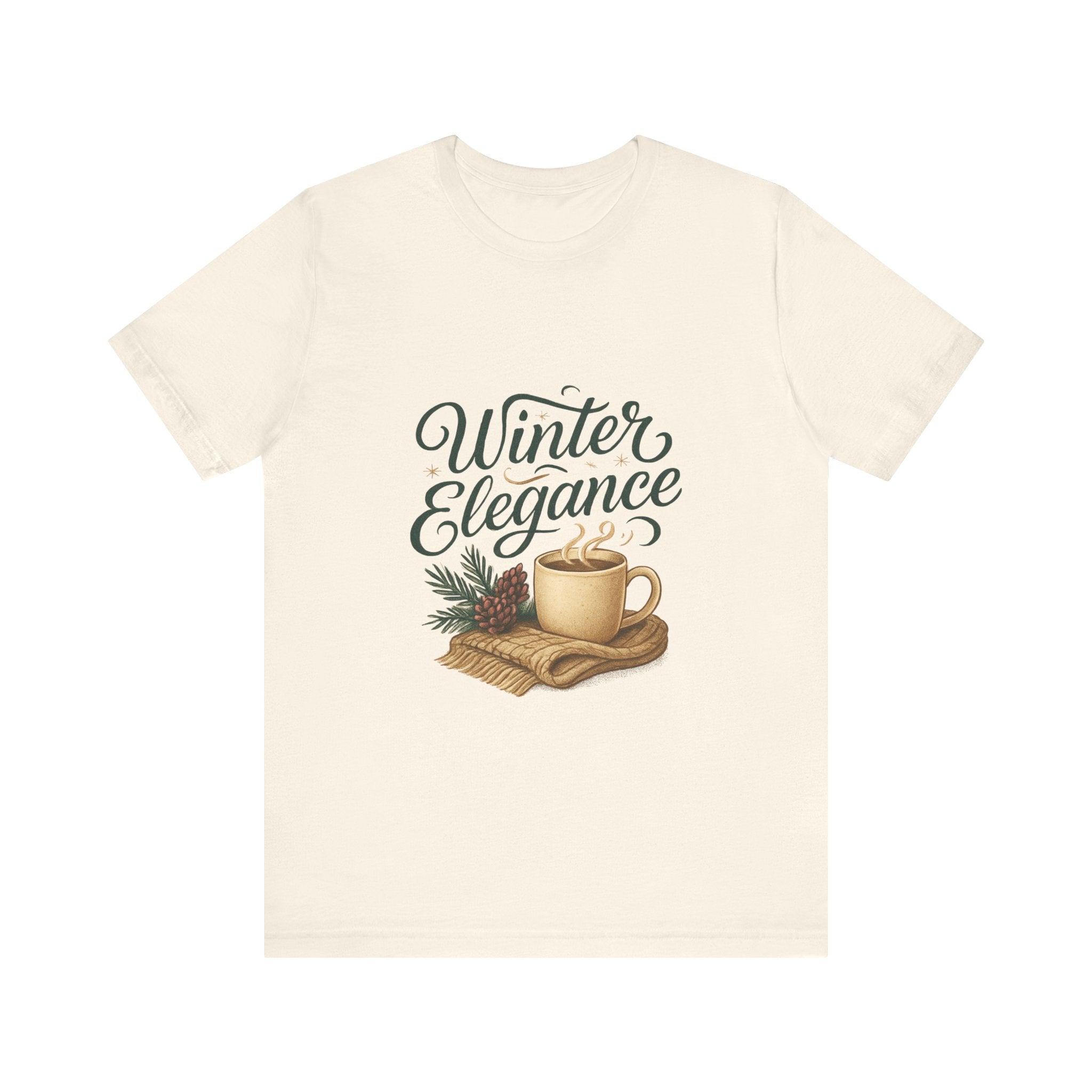 Winter Elegance Tee — Cozy Hot Cocoa Holiday Shirt