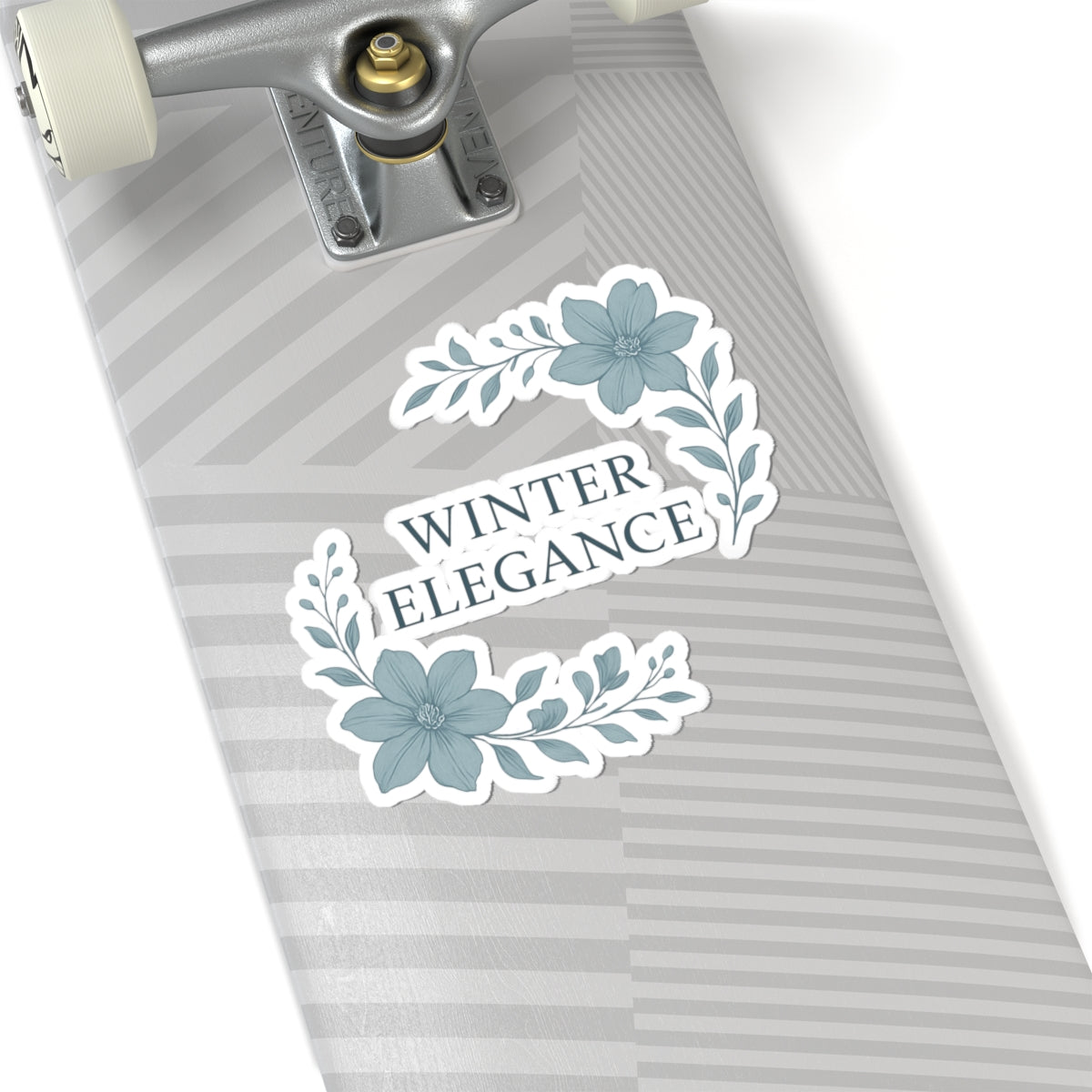 Winter Elegance Floral Stickers — Kiss-Cut Decorative Decals for Laptops, Planners & Gifts