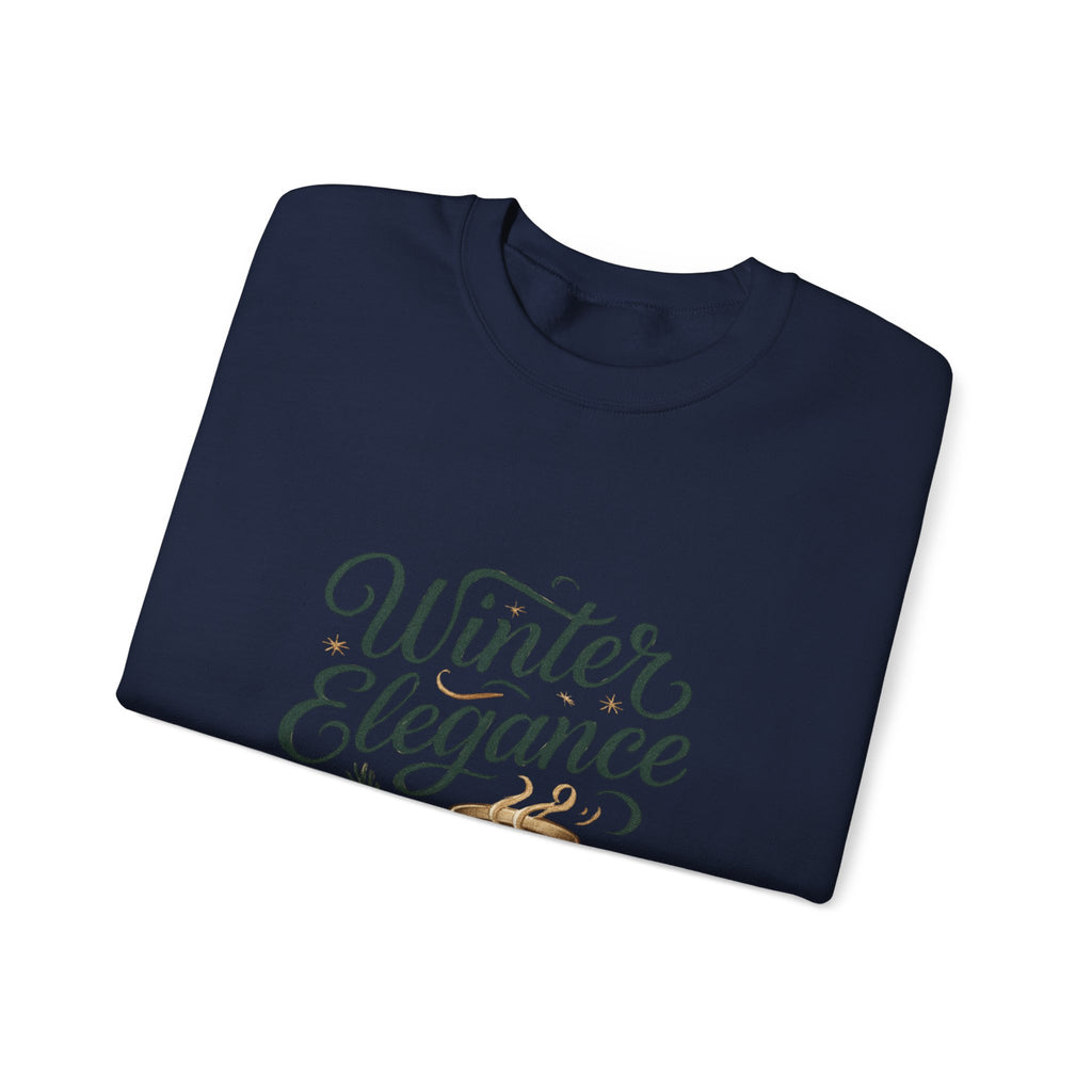 Sweatshirt — "Winter Elegance" Cozy Holiday Crewneck with Hot Cocoa Design
