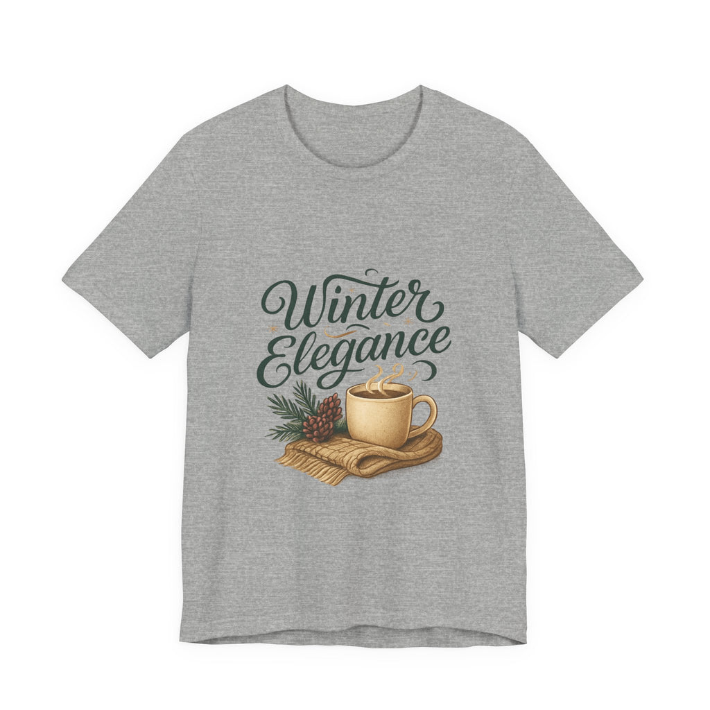 Winter Elegance Tee — Cozy Hot Cocoa Holiday Shirt